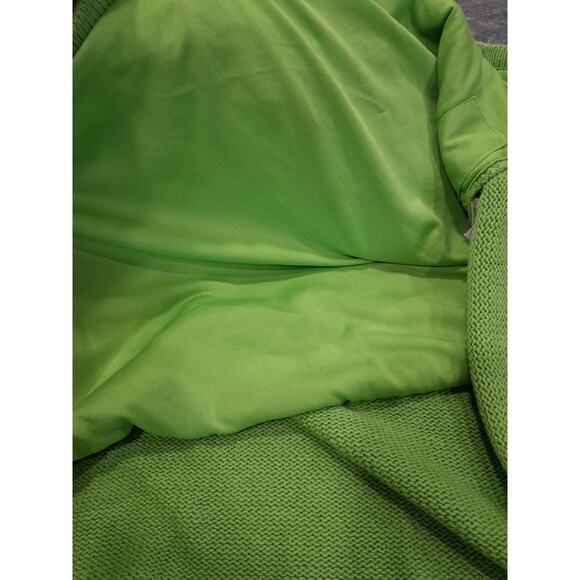 Quacker Factory Women’s 2x Christmas Sweater Green Santa Reindeer Embroidered - Picture 10 of 11